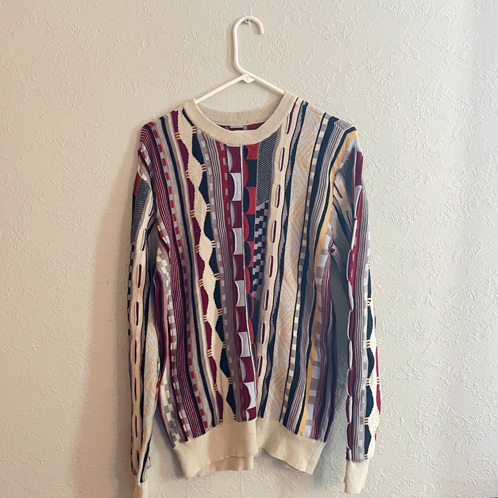 PacSun Vintage Multi-Colored Crewneck Sweater